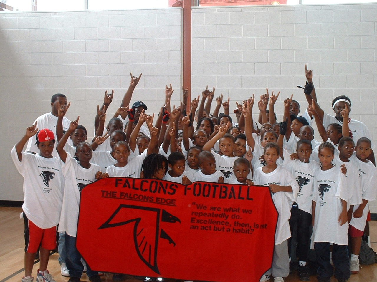 Childern of Falcons Football Team 